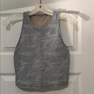 Vuori Gray Camouflage Tank Top